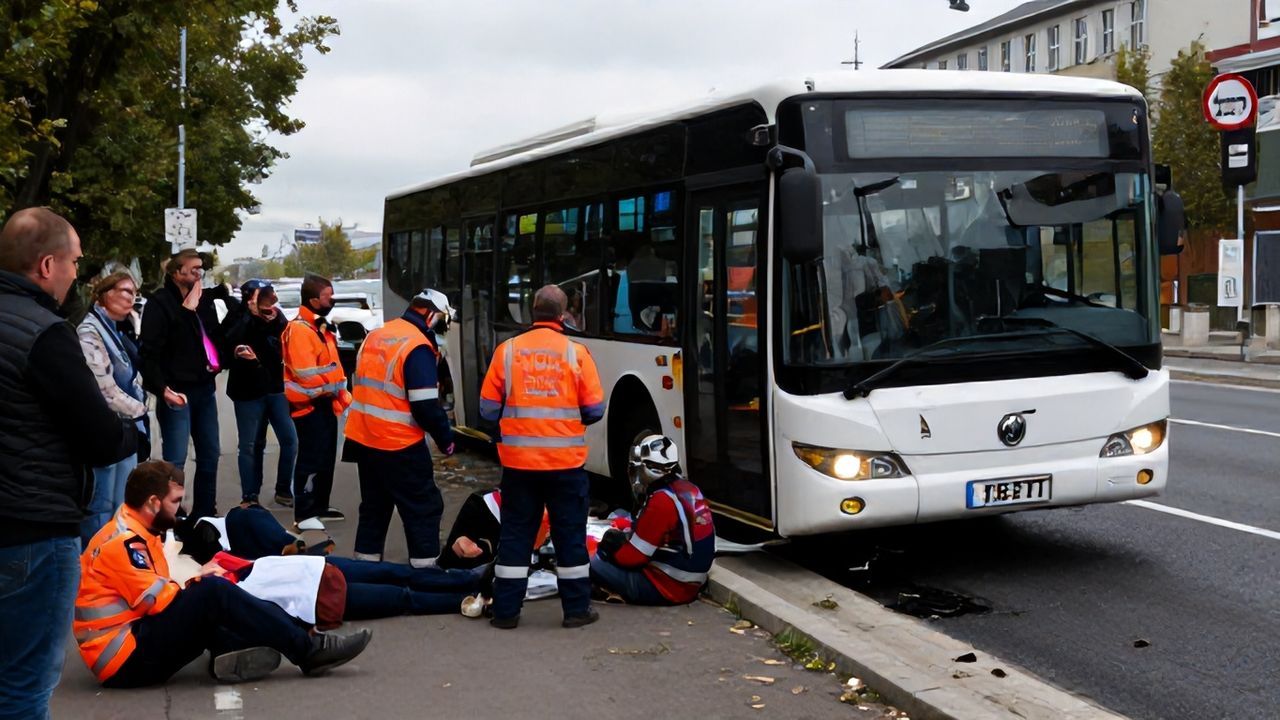 İstanbul'da İETT Otobüsü bariyere çarptı, 2 yaralı