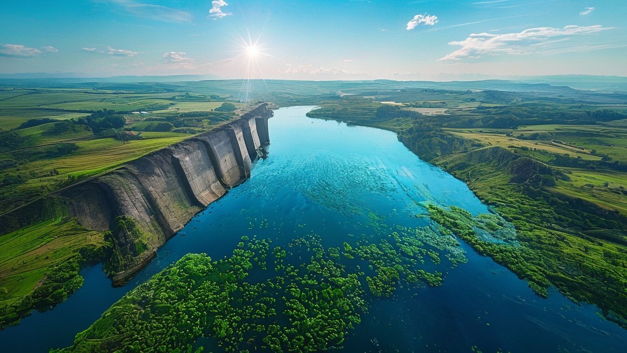 Manisa'daki Demirköprü Barajı yosun istilasına uğradı