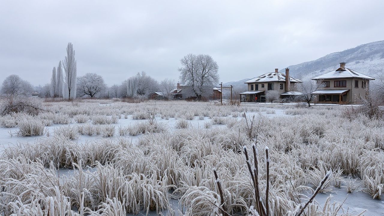 Doğu Anadolu'da Soğuk Hava Sulak Alanları Dondurdu