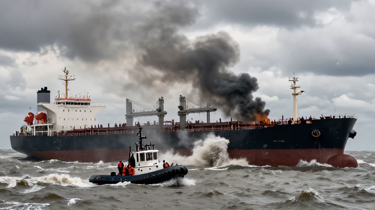 Küçükçekmece'deki Tanker Kazası: Kurtarma Çalışmaları Devam Ediyor