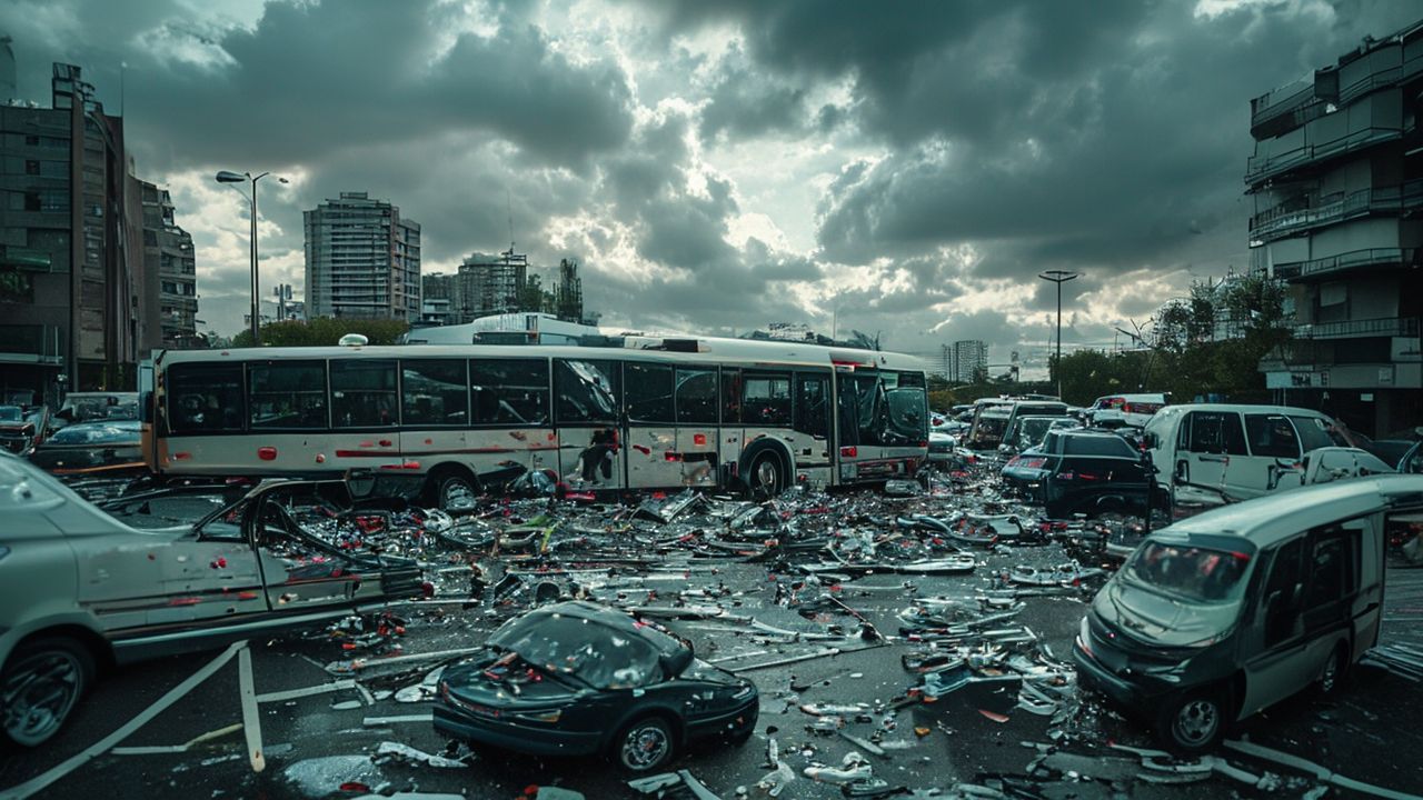 Esenler'de İETT Otobüsü Otoparka Girdi: Çok Sayıda Araçta Hasar