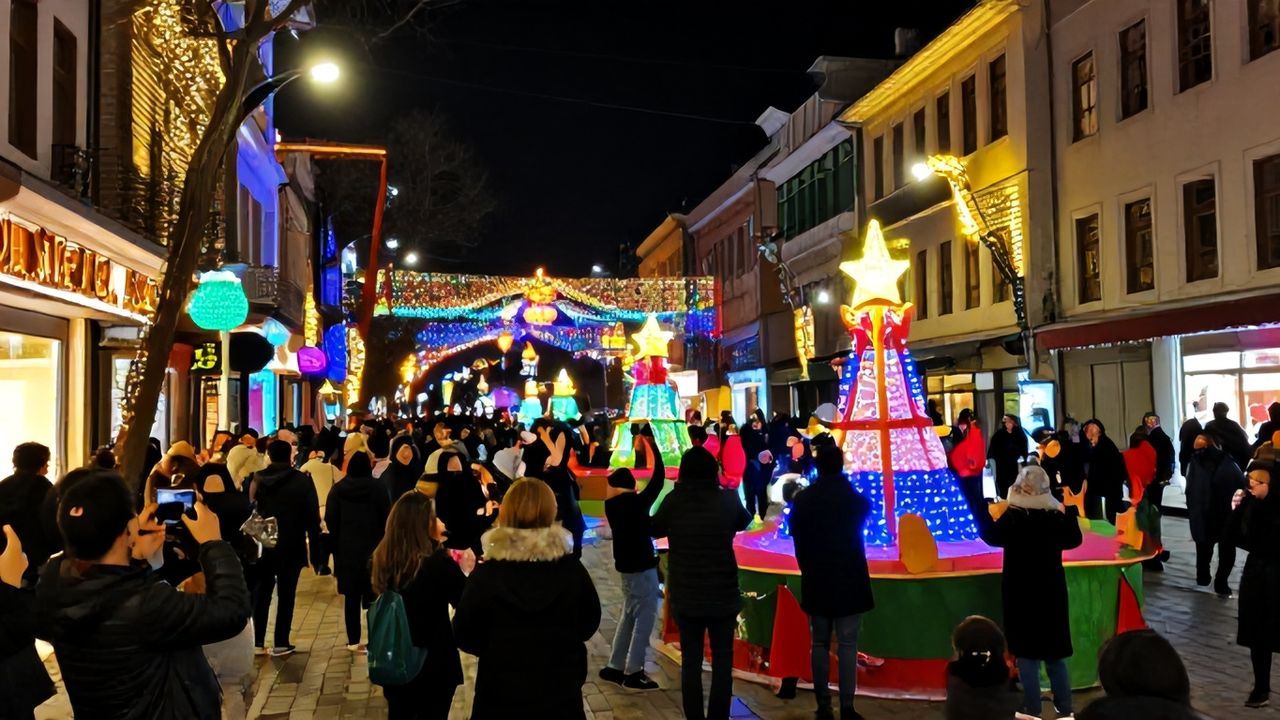 İstanbul'da Yılbaşı Coşkusu: Cadde ve Meydanlar Hareketli
