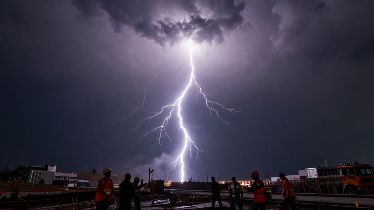 Hatay'da Yıldırım Düşmesi: Bir İşçi Yaralandı