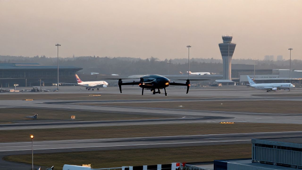 Heathrow'da Drone Paneli: Londra Semaları Kâbus Gördü