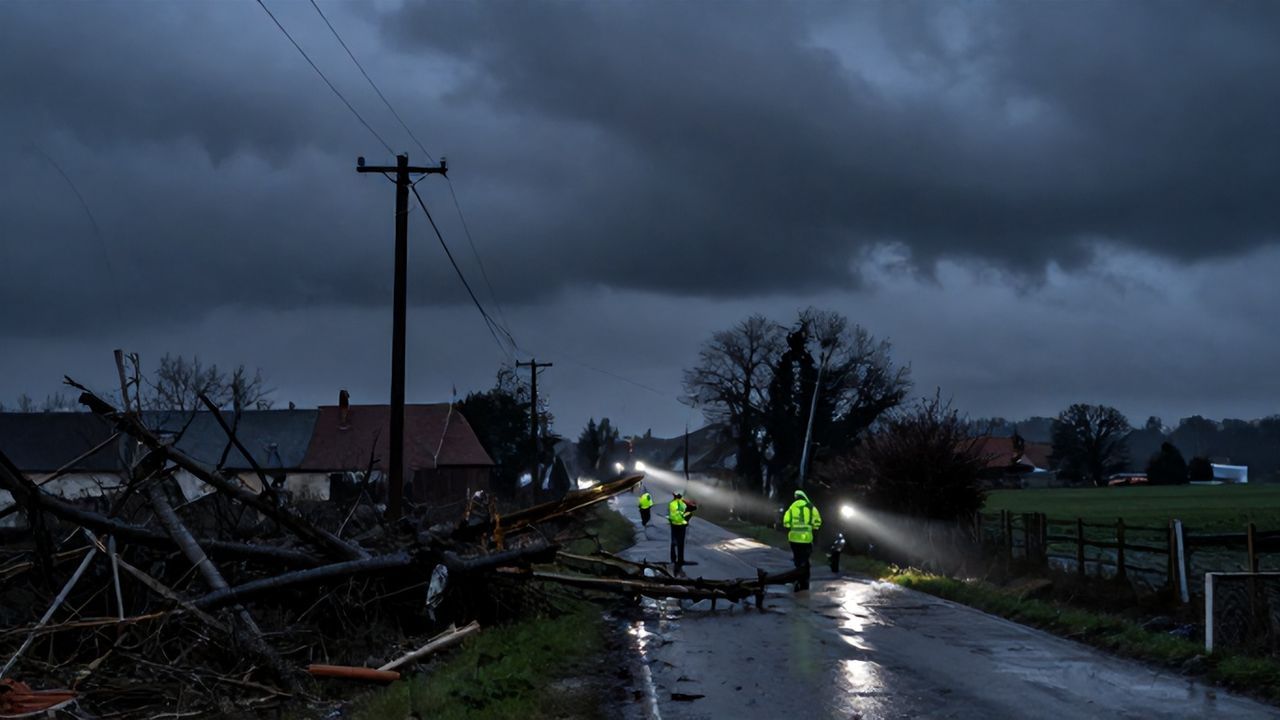 Fransa'da Goretti Fırtınası: 92 Bin Hane Karanlıkta Kaldı