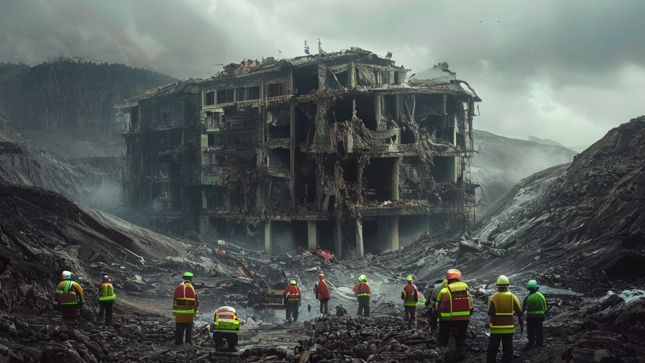 Trabzon'da Toprak Kayması, Bina Hasar Tespit Çalışmaları Devam Ediyor