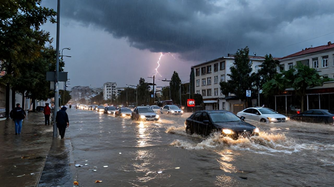 Megakent Fırtınaya Yakalandı: İstanbul'da Ev ve İş Yerlerini Su Bastı