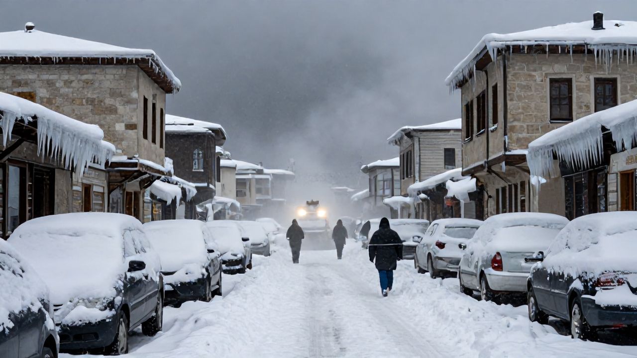 Yoğun Kar ve Soğuk Hava Yurdu Kilitledi: Hayat Durma Noktasında