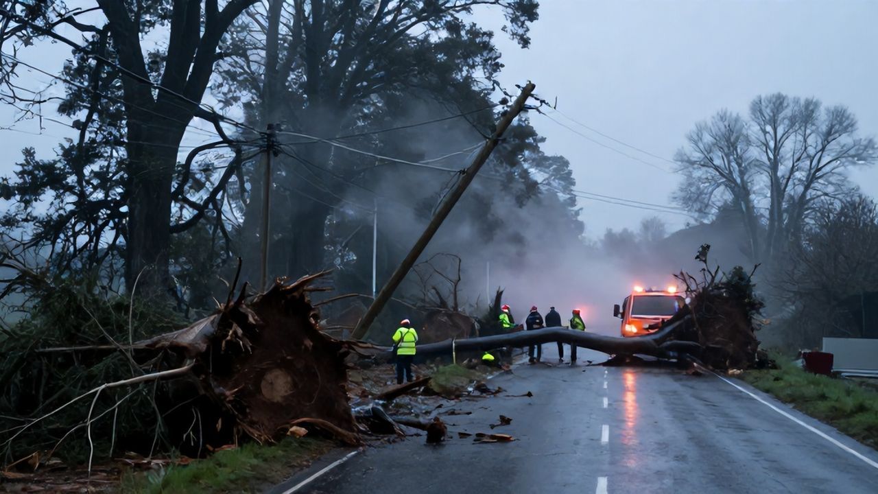 Fransa'yı Goretti Fırtınası Vurdu: 320 Bin Hane Elektriksiz Kaldı!