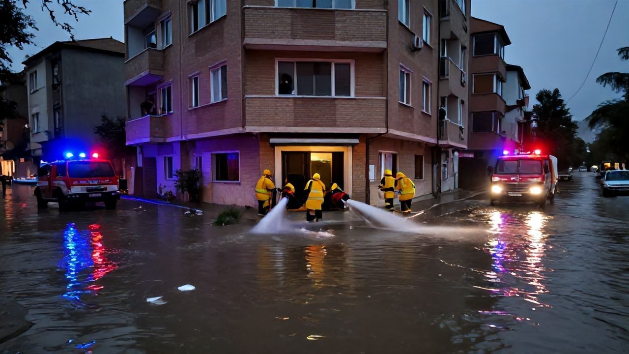 Beylikdüzü'nde Sağanak Vurdu: İki Daire ve Asansör Boşluğu Su Altında Kaldı