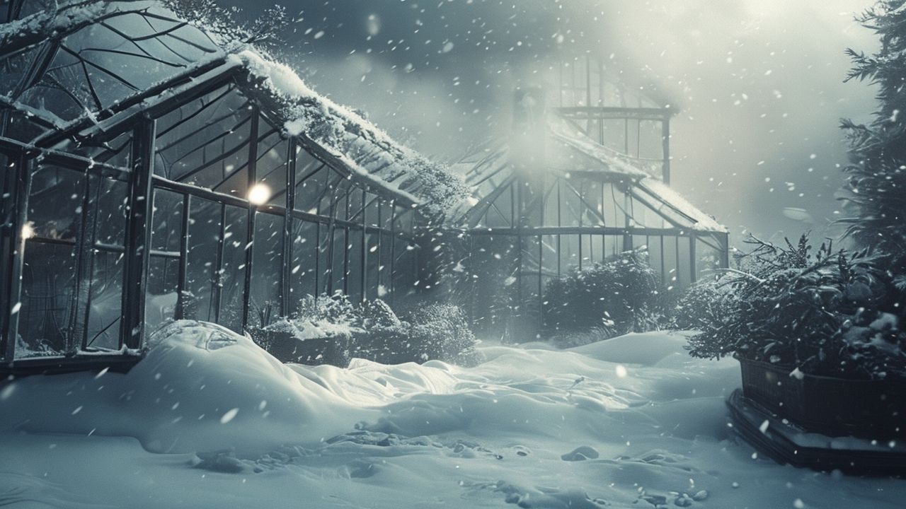 Karabük'te Kar Nedeniyle Seralar Çöktü, Anlar Kamerada