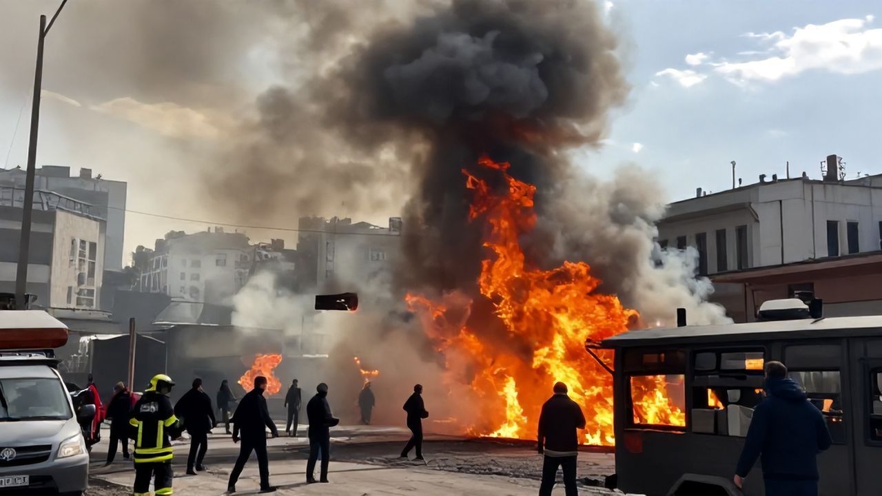 Esenyurt'ta Kahve Fabrikasında Yangın Paniği