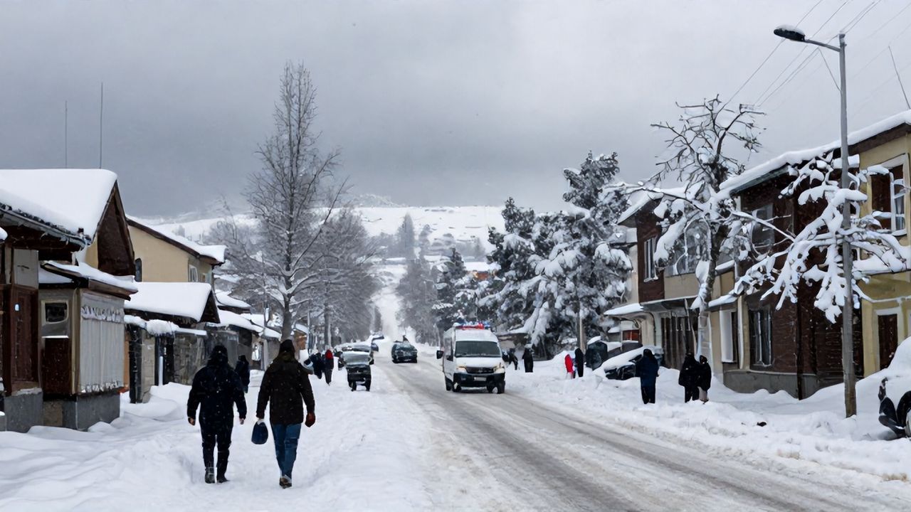 Ankara'nın Yüksek Kesimlerinde Kar Yağışı Hayatı Olumsuz Etkiledi