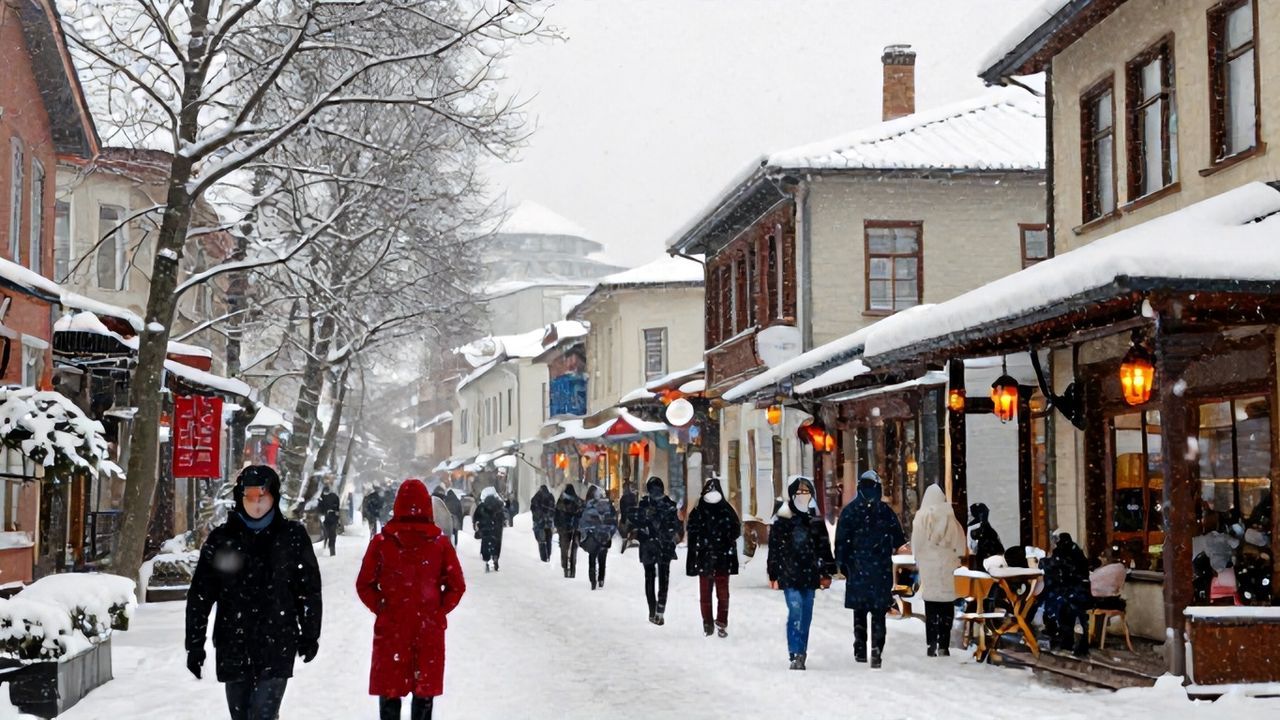 İstanbul'da Yeni Yılın İlk Günü Karla Karşılandı