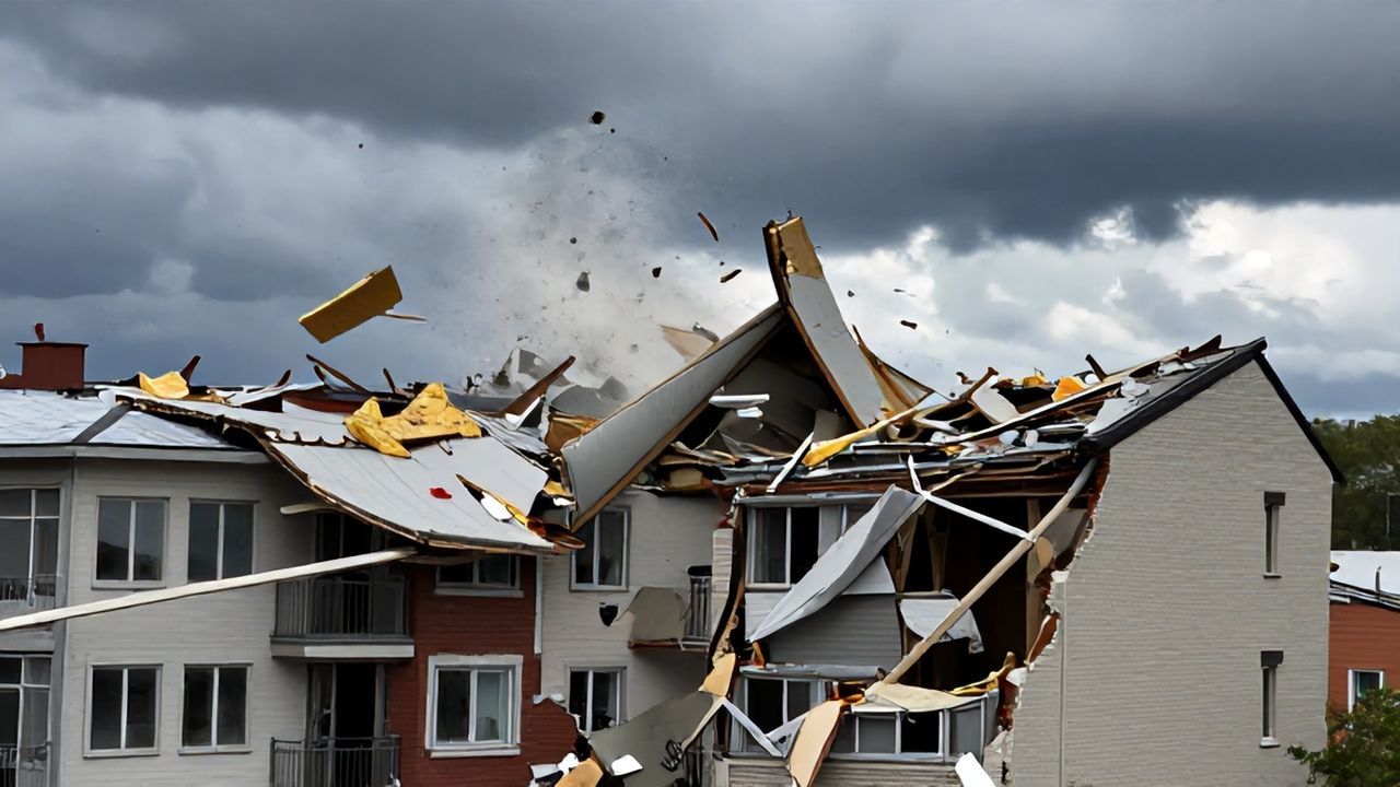 Tekirdağ'da Korkutan Rüzgar: Bir Ev ve İş Yerinin Çatısı Uçtu