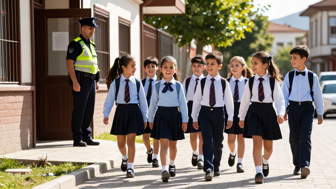 Muş'ta Çocuklara Güvenli Okul Yolu: Emniyet Devamlı Sahada