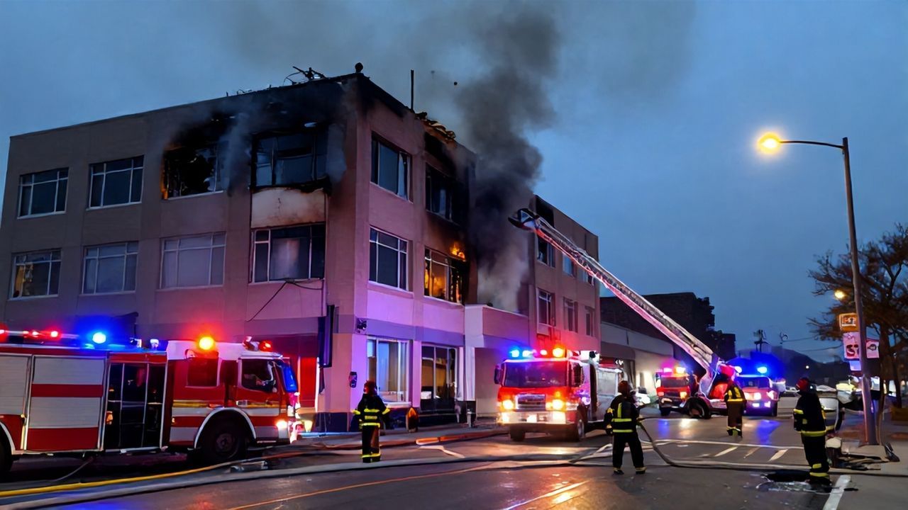 Ataşehir'de İş Yerinde Panik Yaratan Yangın Kontrol Altında