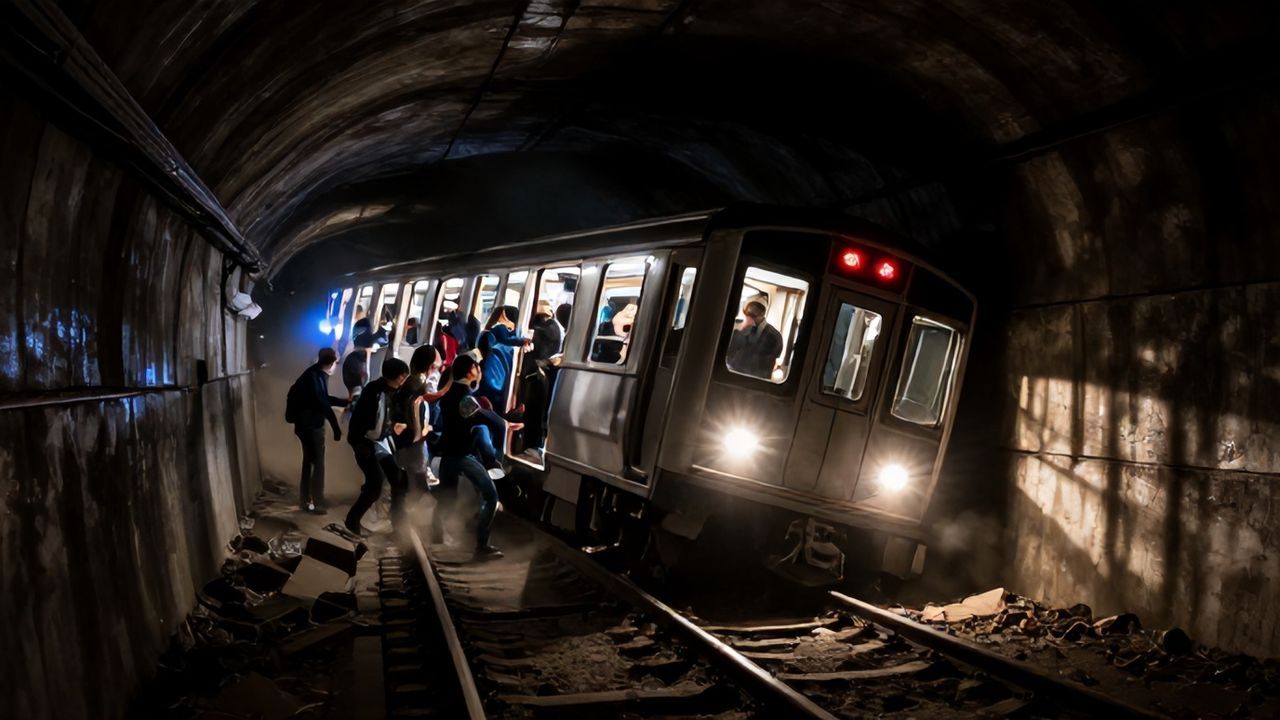 Esenler'de Dehşet Anları: Raydan Çıkan Metroda Yolcular Tahliye Edildi