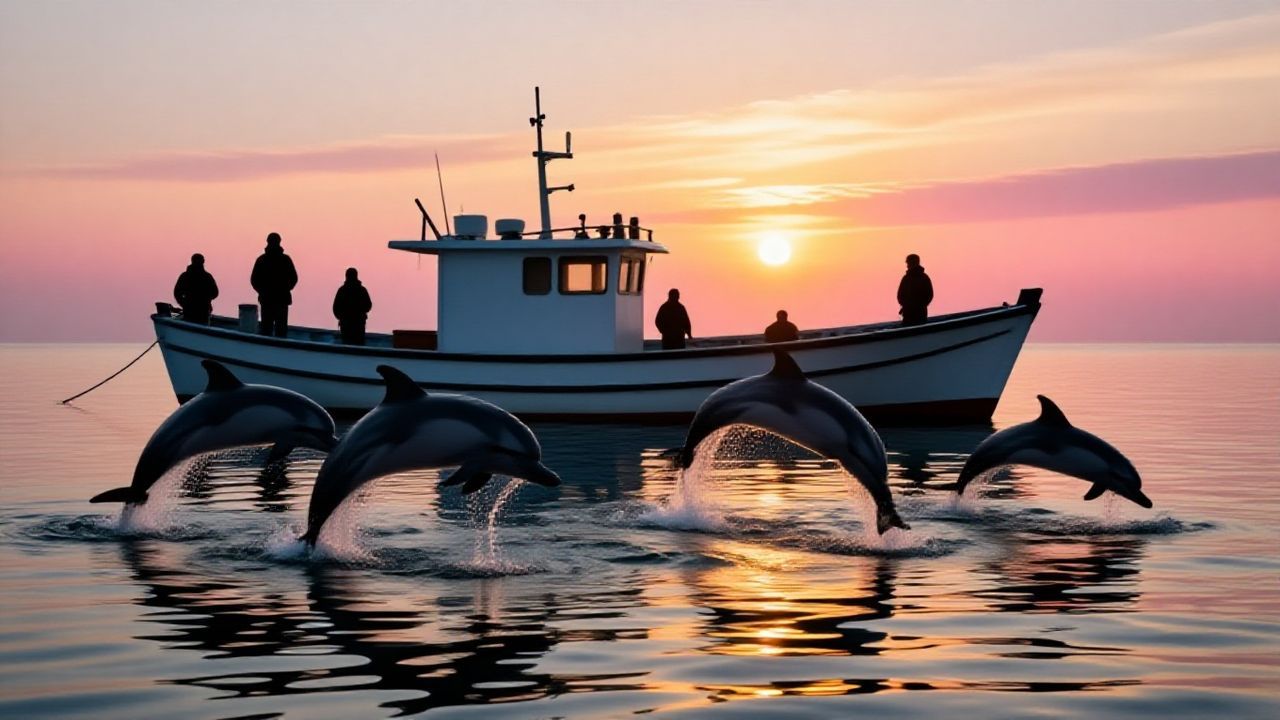 Samsun Açıklarında Eşsiz Anlar: Yunuslar Balıkçılarla Dans Etti