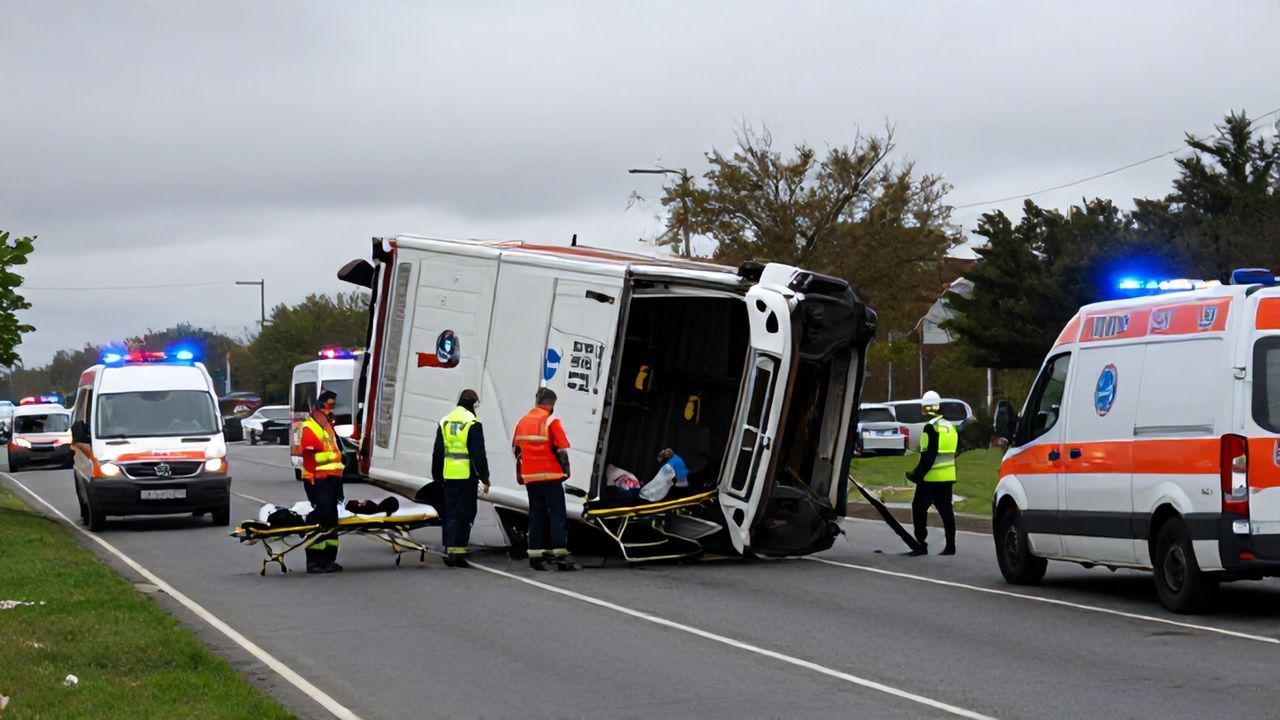 Kağıthane'de Cezaevi Nakil Aracı Devrildi: 19 Yaralı Hastanede
