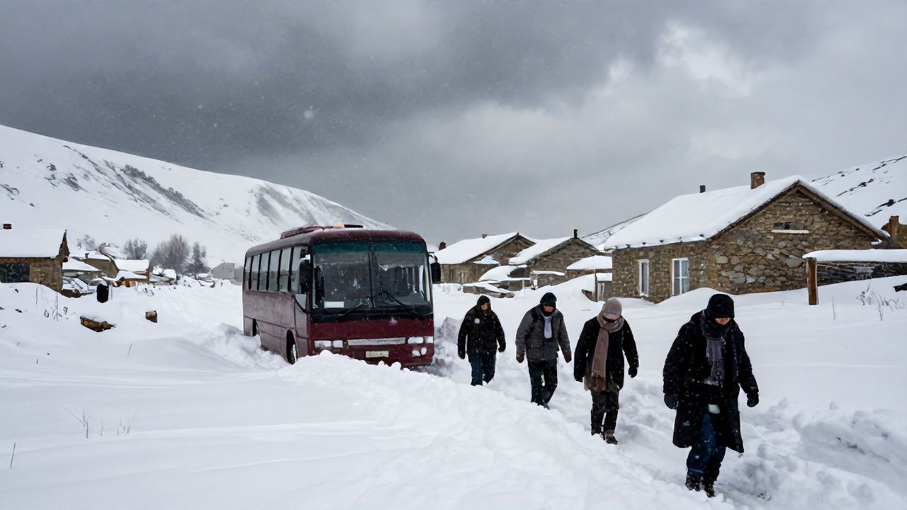 Doğu'da Yoğun Kar Yağışı Hayatı Felç Etti: Dört İlde Kış Çilesi