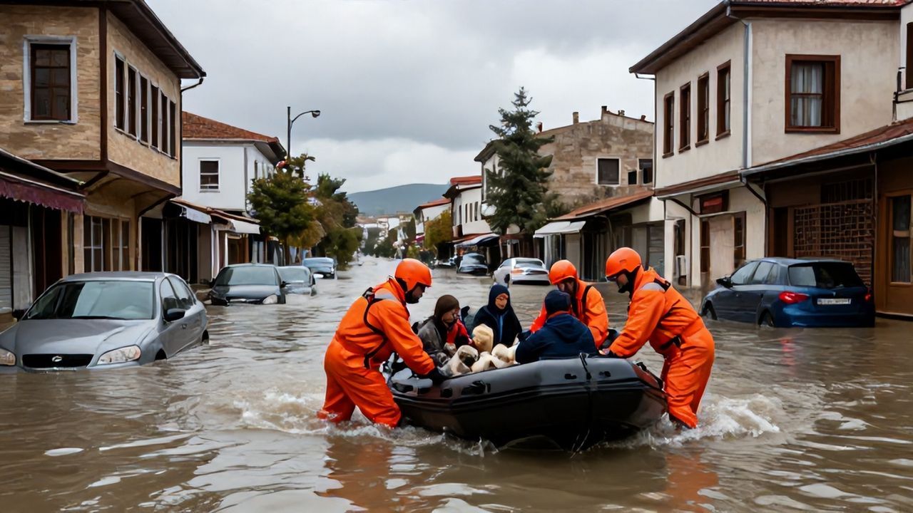 Edirne Sular Altında: AFAD Ekipleri Yüzlerce Canlıyı Kurtardı