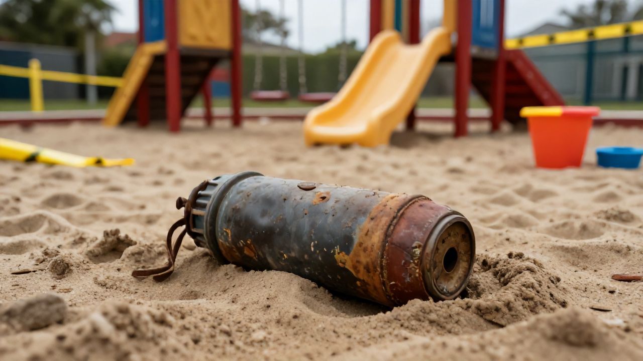 Çocuk Parkında Dehşet Veren Buluntu: Patlamamış Mühimmat Ortaya Çıktı