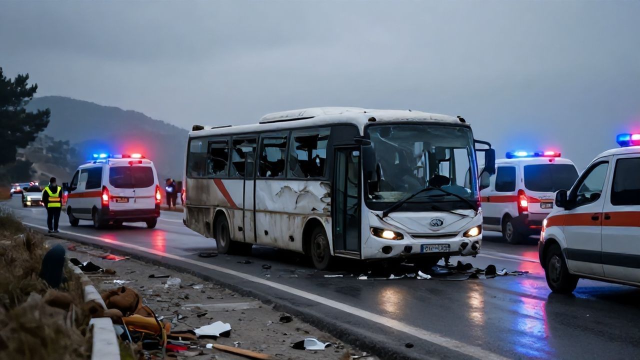 Antalya'da Feci Otobüs Kazası: 8 Can Kaybı, 26 Yaralı