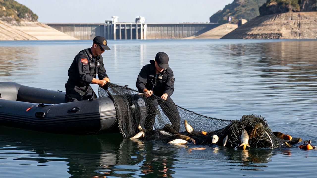 Dicle Barajı'nda 'Hayalet Ağ' Kabusu: Jandarma Balıklara Nefes Oldu