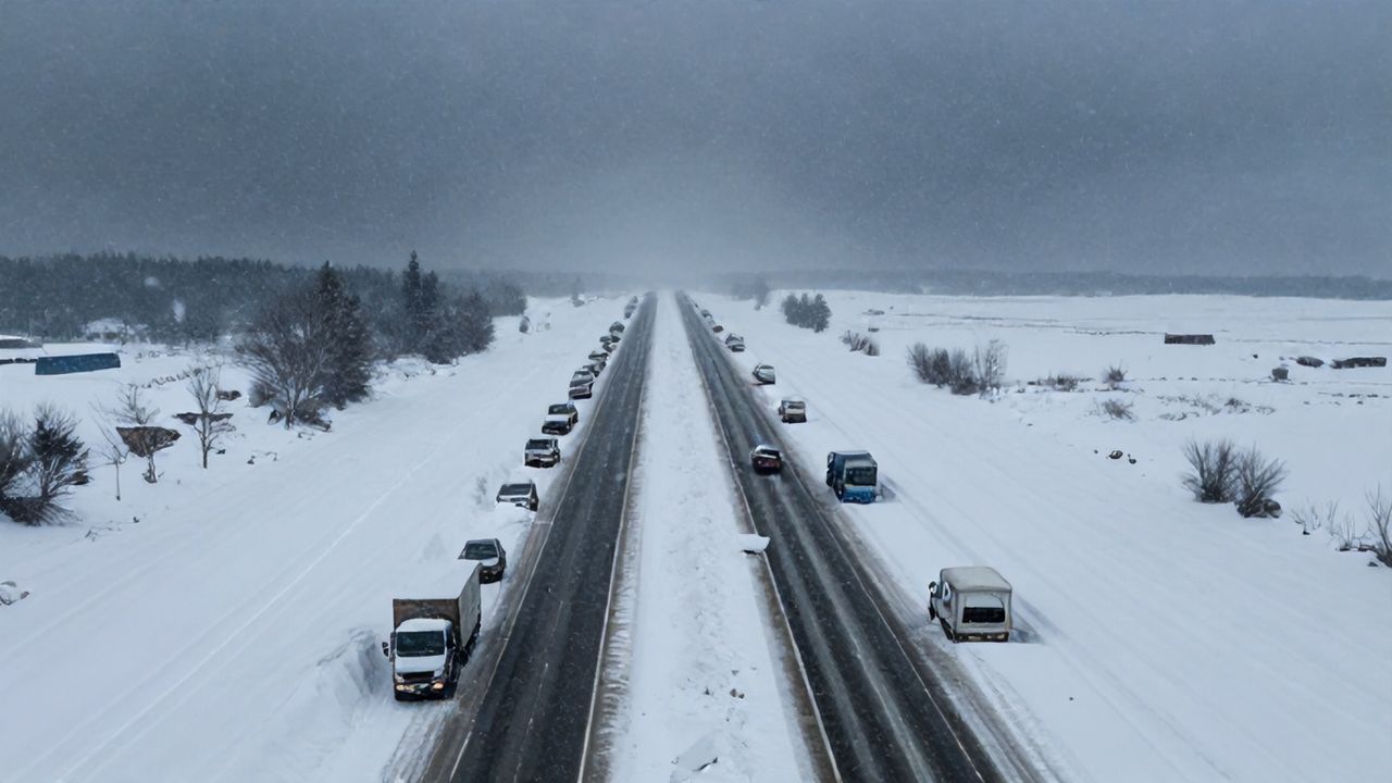 Kar Türkiye'yi Kilitledi: Ulaşım Durma Noktasında, Hayat Olumsuz Etkilendi