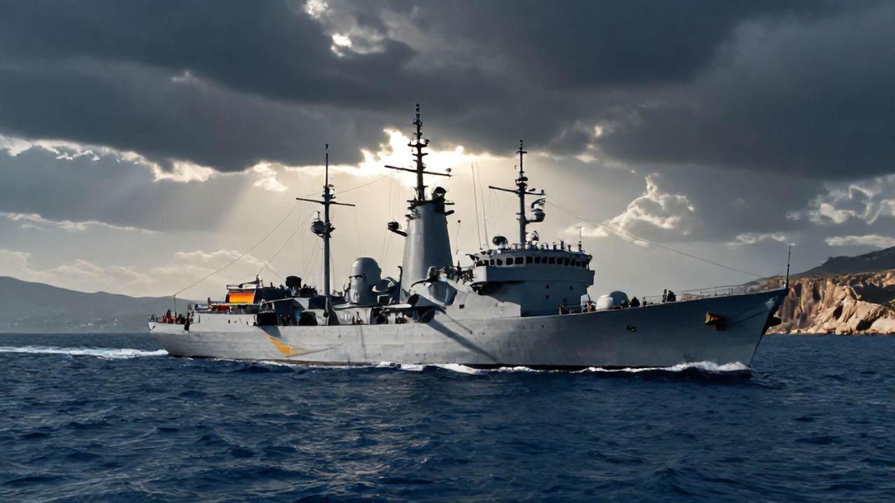 Alman Fırkateyni Kıbrıs'a Demir Attı: Bölgede Gerilim Tırmanıyor