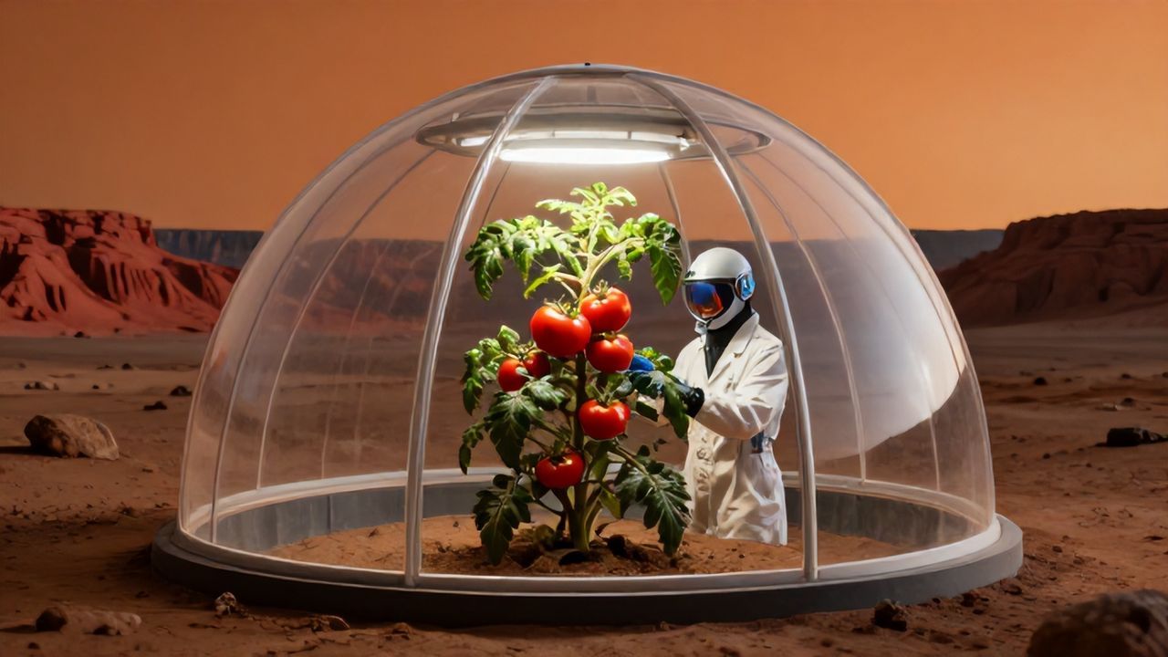 Ege'den Uzay Tarımına Tarihi Destek: Ay ve Mars'ta Domates Büyüdü