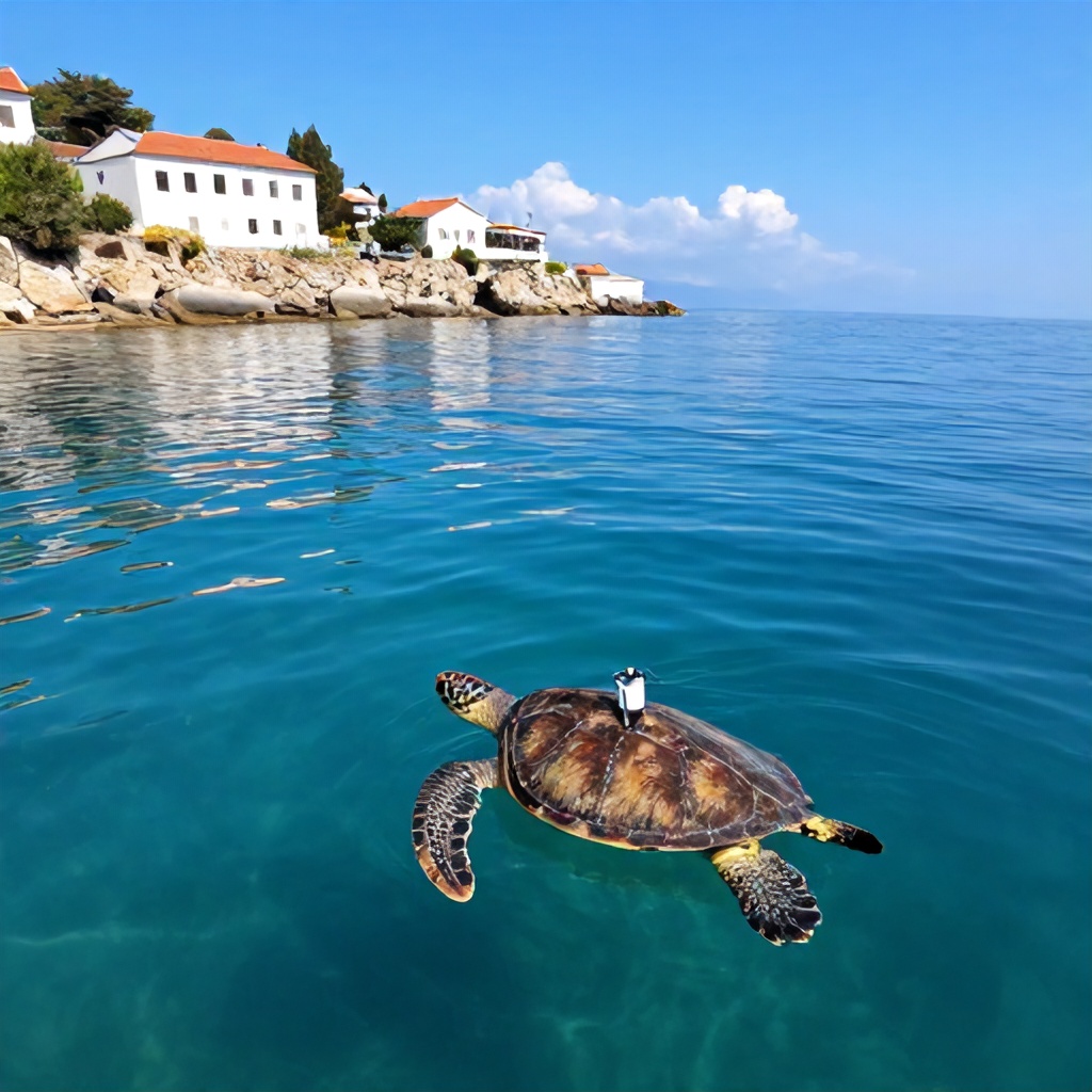 Caretta caretta 'Tuba', Yeni Uydu Cihazıyla Bodrum Açıklarında Yaşamını Sürdürüyor