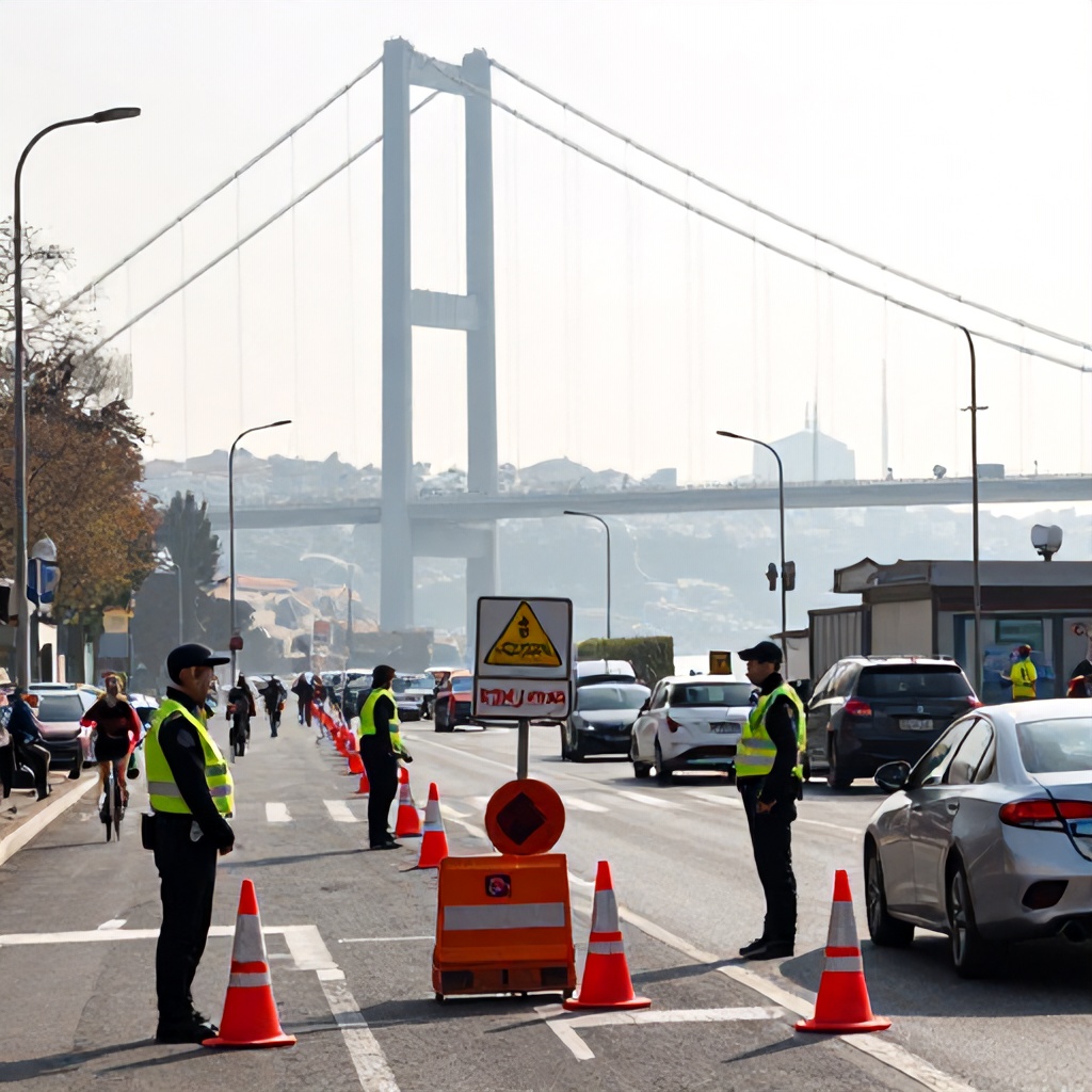İstanbul'daki Yollarda Trafik Kaplama: Triatlon Şampiyonası Nedeniyle