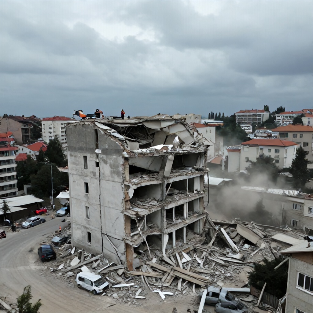 Bahçelievler'de 4 Katlı Bina Çöktü