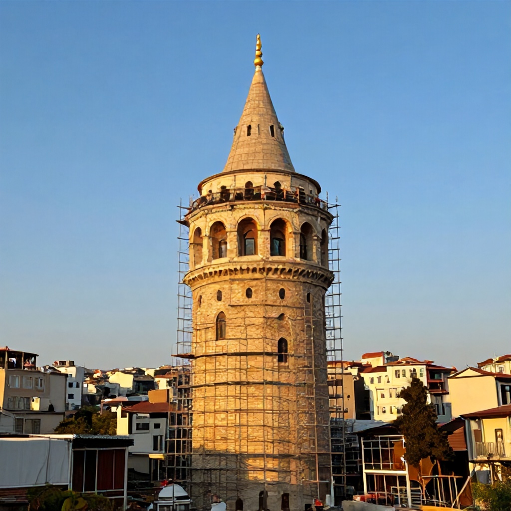 Hazine Kulesi'nde Restorasyon Çalışmaları Devam Ediyor