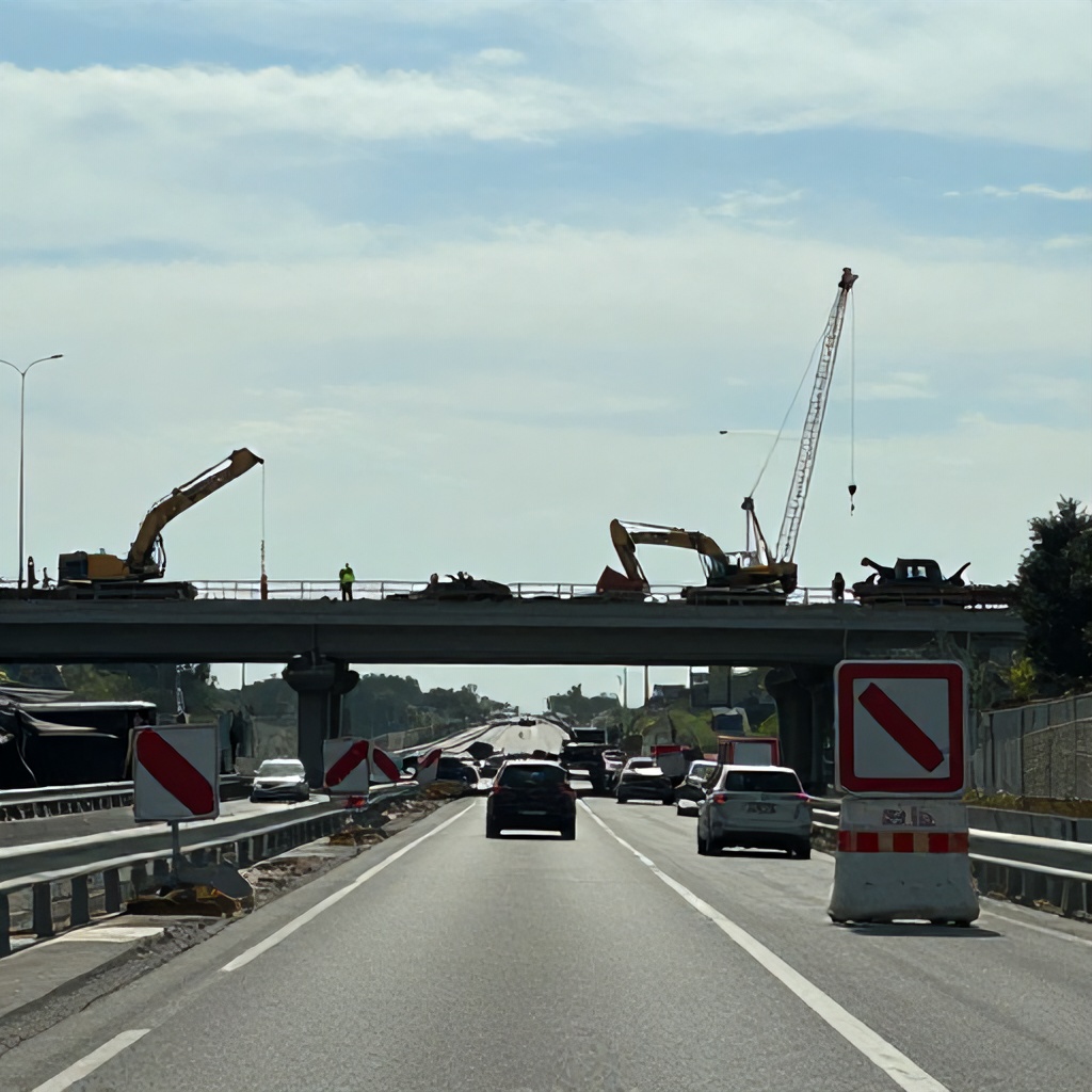 Anadolu Otoyolunun Kocaeli Kesimi İstanbul Yönü Üstyapı Çalışmaları İçin Trafik Kapalı