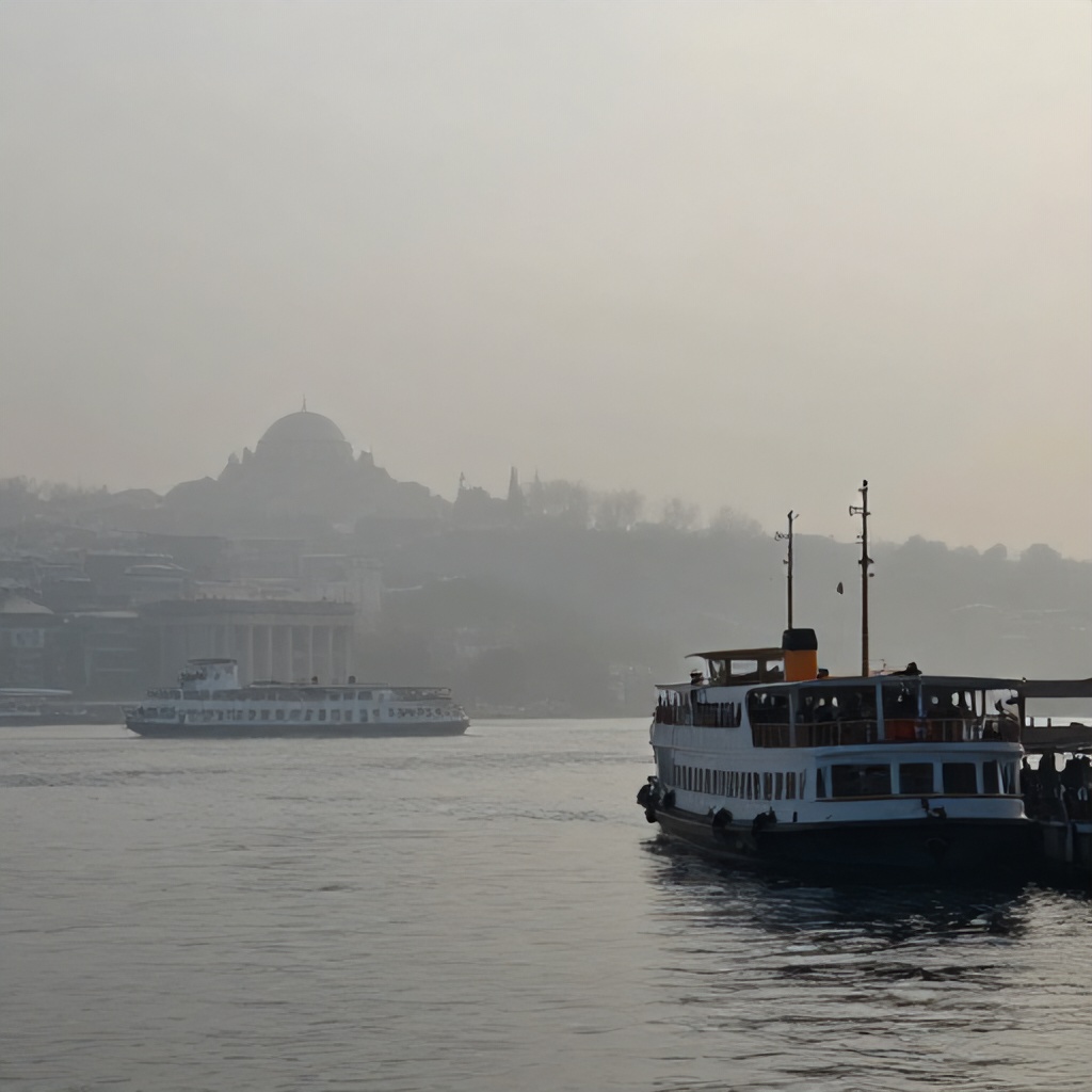 İstanbul Boğazı'nda Sis Nedeniyle Vapur Seferleri İptal Edildi