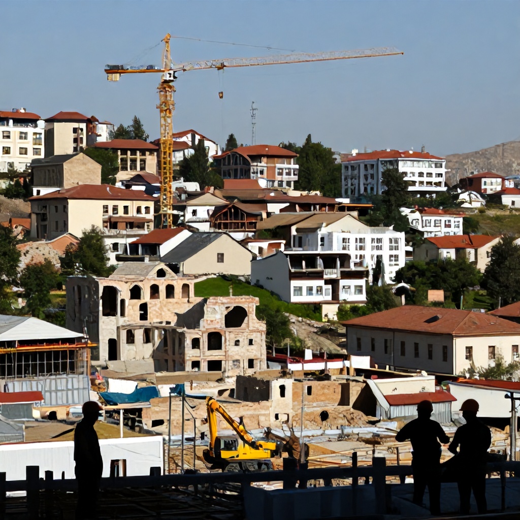 Türk basın mensupları Şuşa ve Laçın'daki yeniden imar çalışmalarııyı inceledi