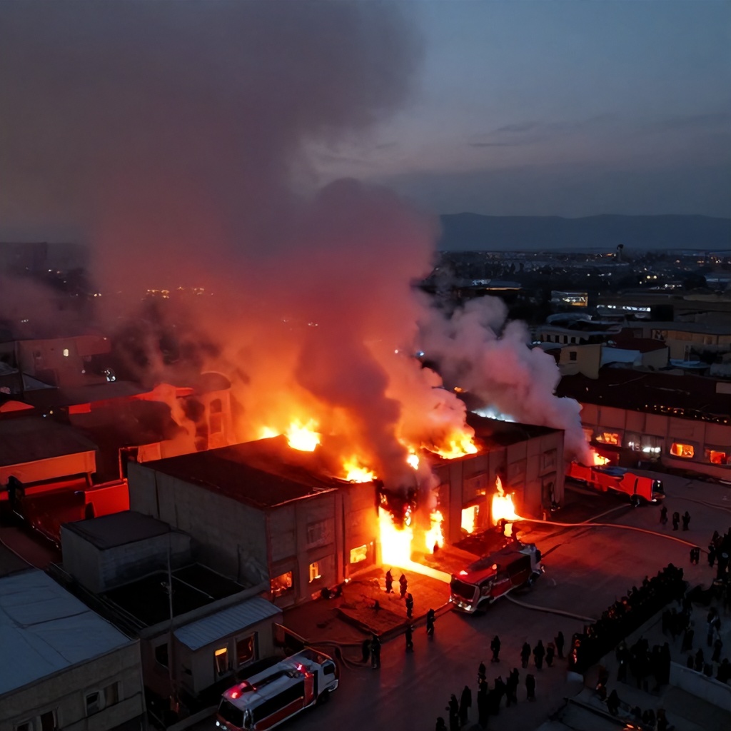 Gaziantep Tekstil Fabrikasında Yangın: Acil Müdahale Devam Ediyor