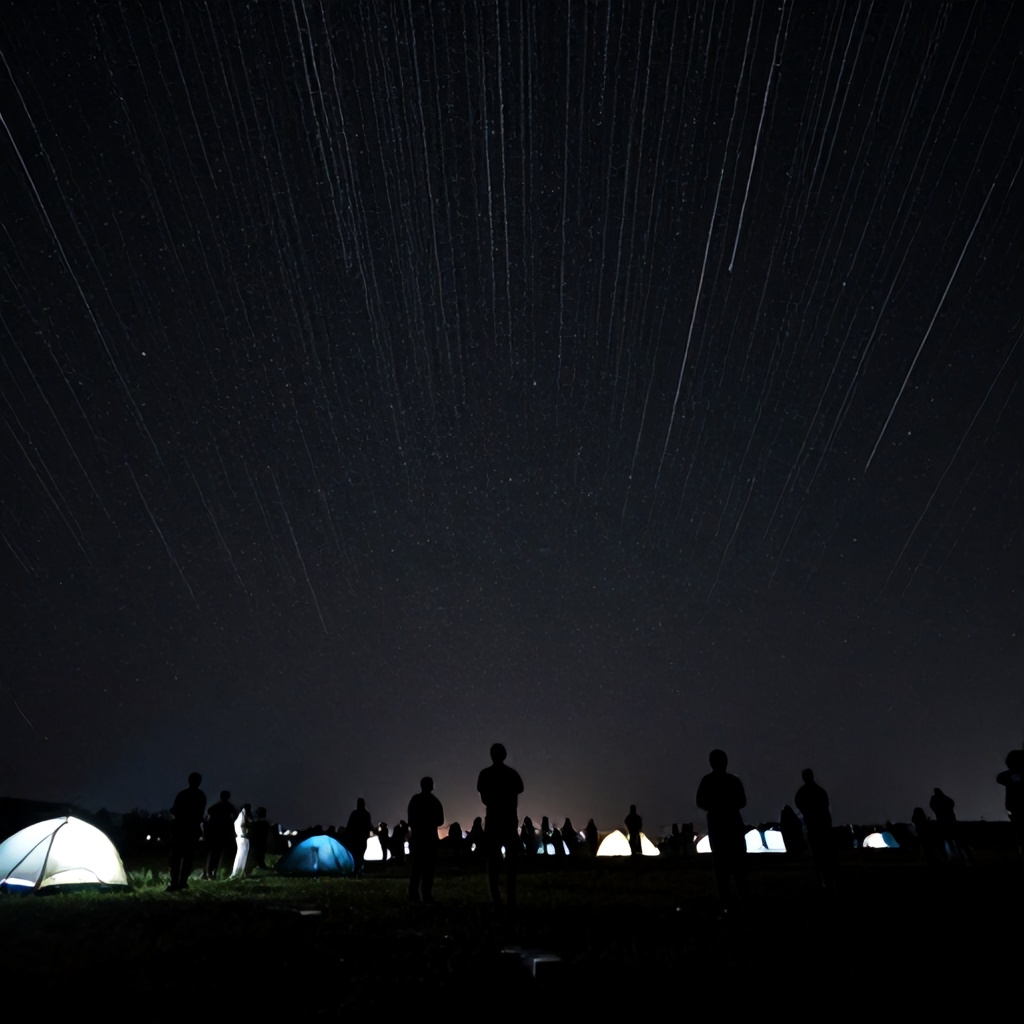Bursa'da 25 Bin Gökyüzü Meraklısı Perseid Meteor Yağmurunu Gündümde Katarak Çerçeve