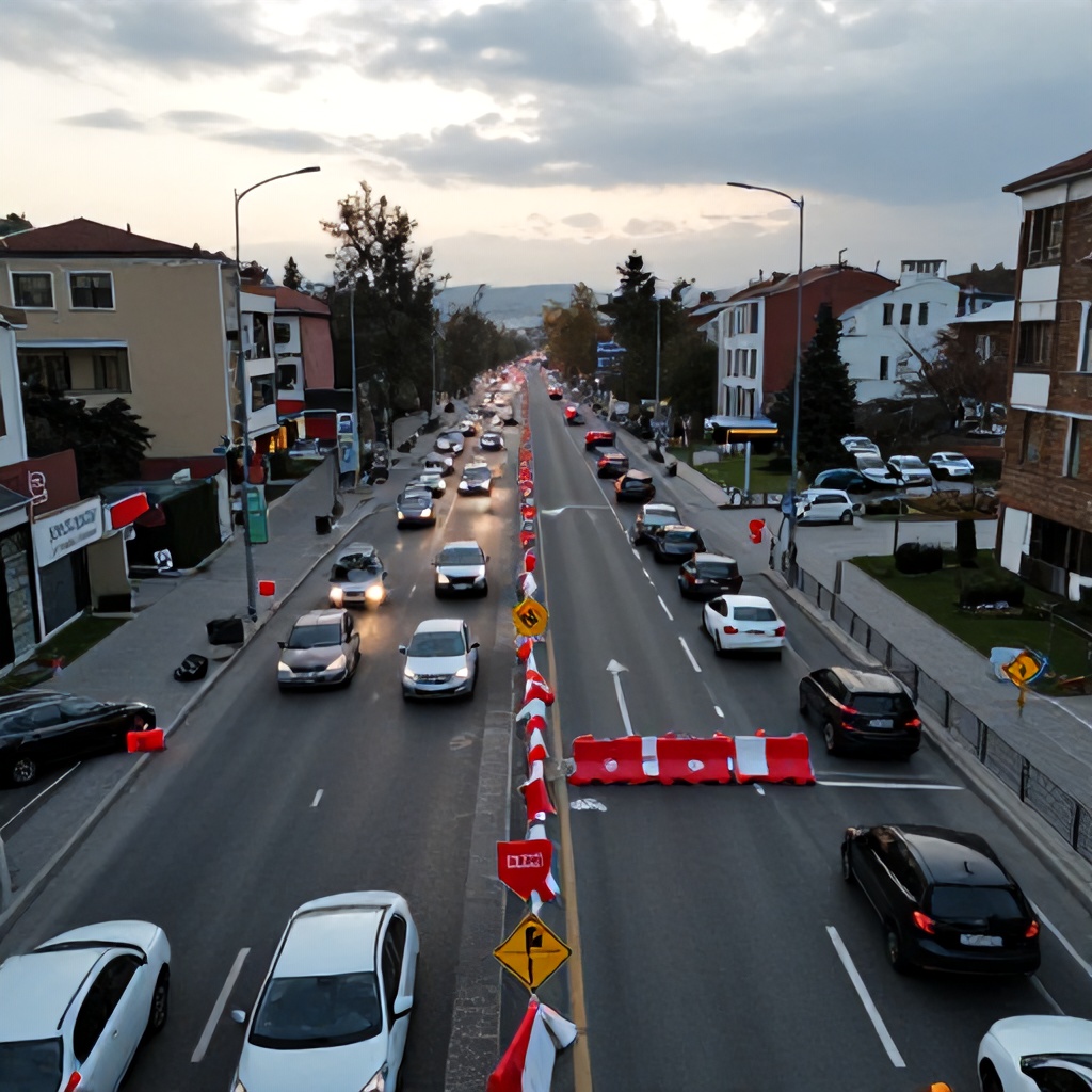 Üsküdar'daki Yollarda Trafik Kaplamaları 5-7 Ağustos'ta