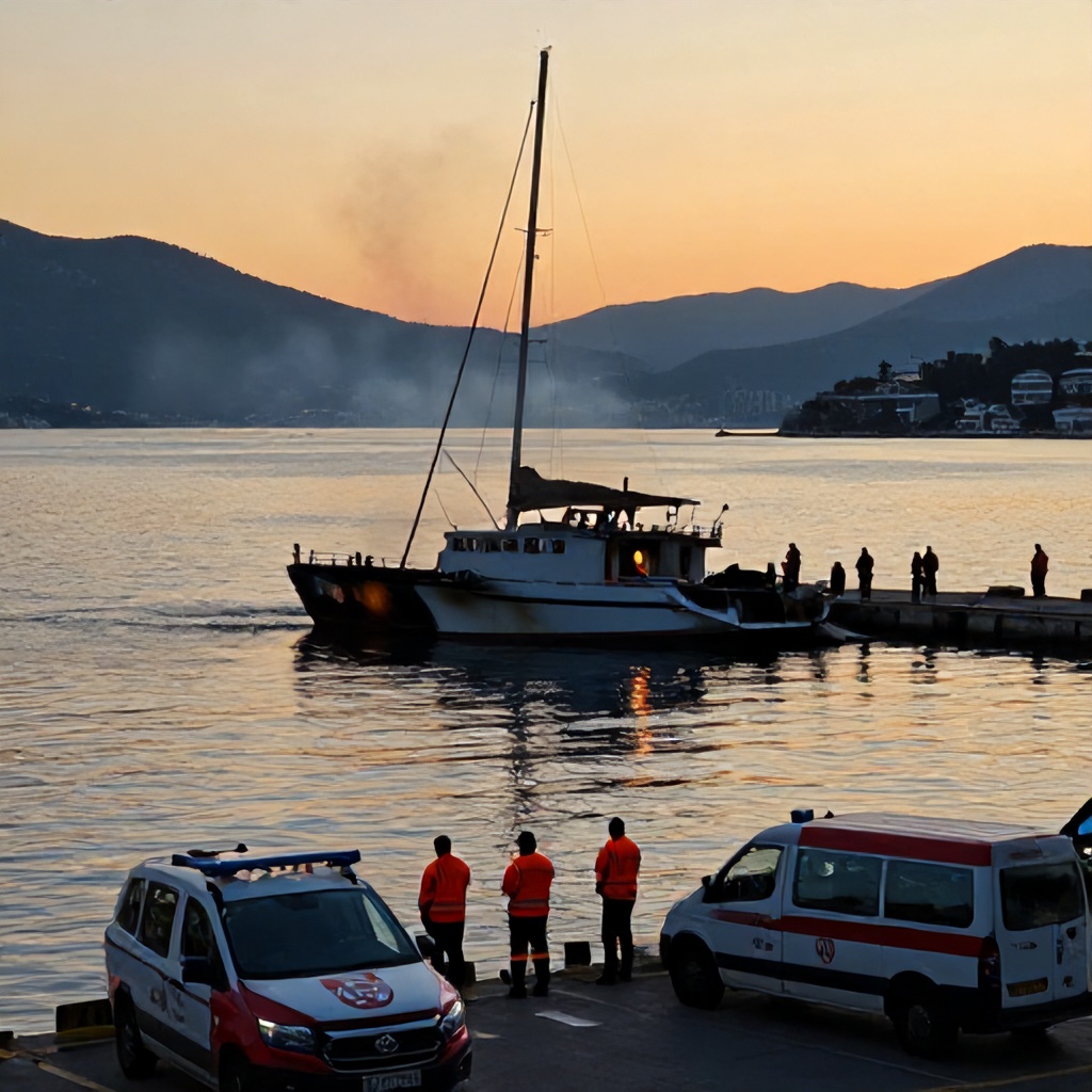 Fethiye'deki Tur Teknesinde Çıkan Yangın Söndürüldü