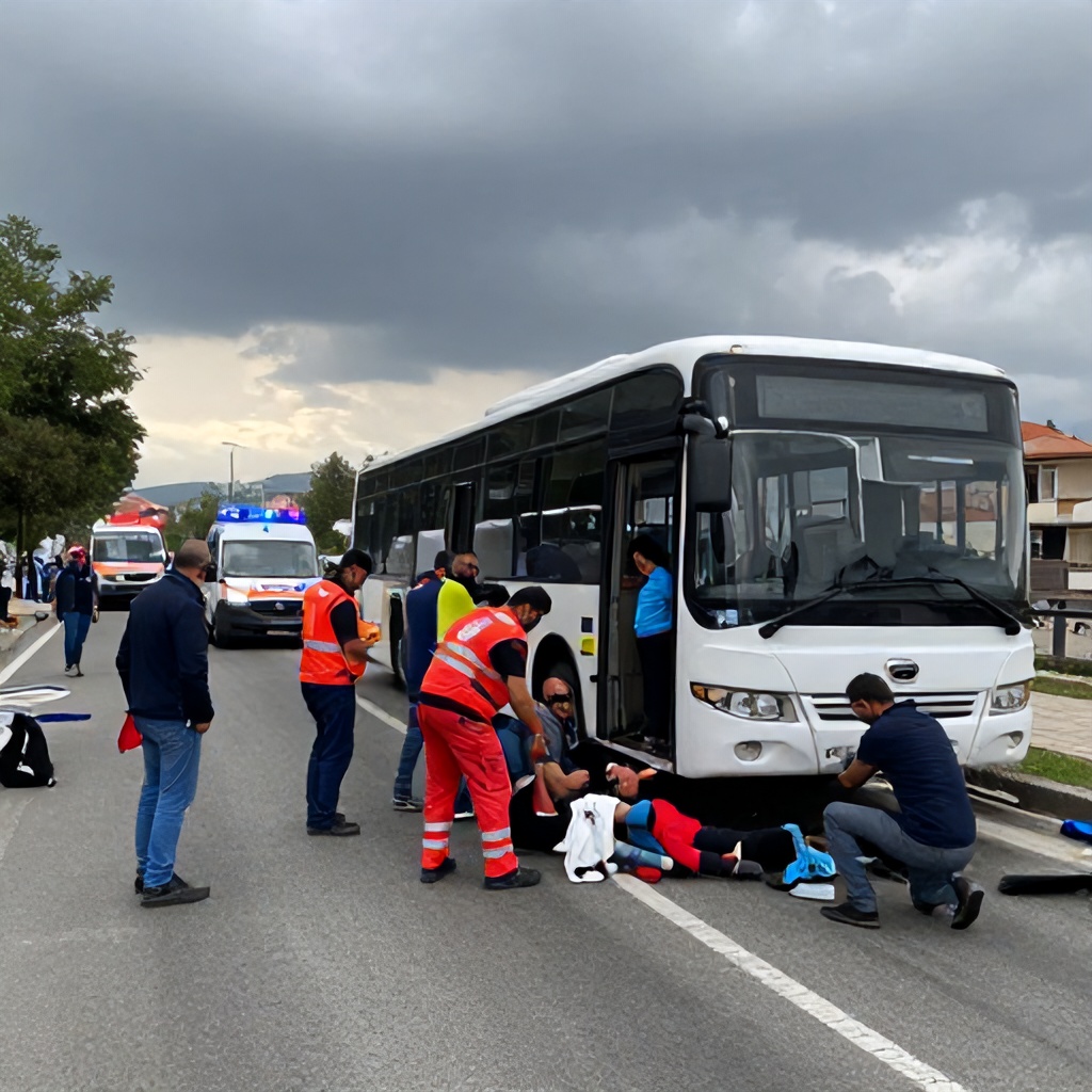 Kayseri'de Yolcu Otobüsü Devri Sonunda 1 Ölü, 22 Yaralı