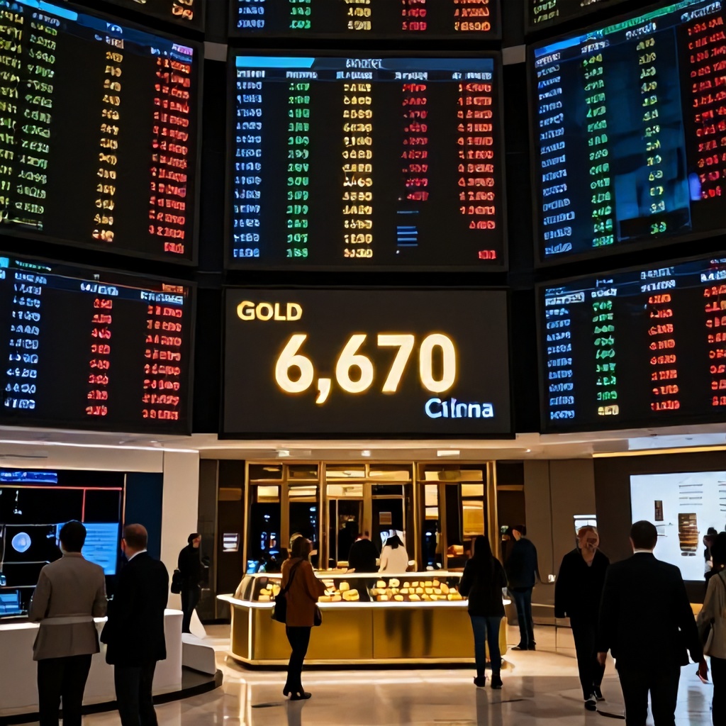 Gram Altın Hafta Başında 6 Bin 670 Liradan İşlem Görüyor